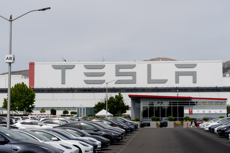 Tesla Motors Center in Fremont, CA, USA - June 11, 2023. Tesla, Inc. is an American multinational automotive and clean energy company.