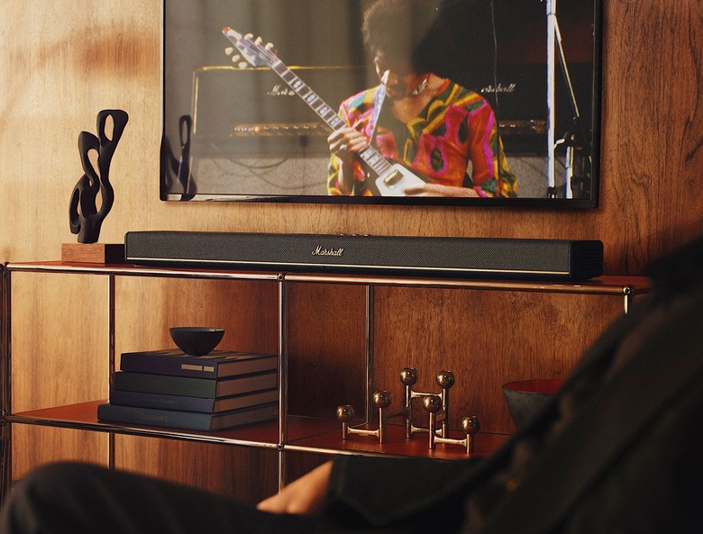 Marshall's first soundbar is a Dolby Atmos-enabled powerhouse.