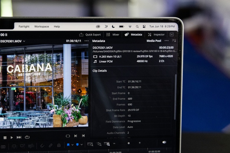 Real-time playback of 8K H.265 files with multiple color correction nodes? No problem.