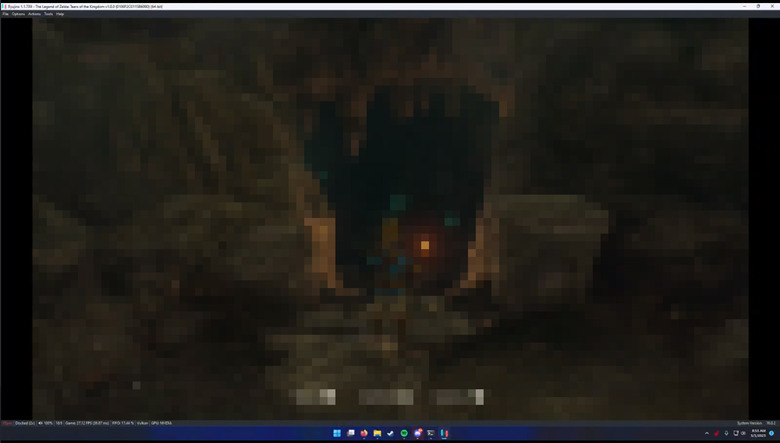 A leaked version of The Legend of Zelda: Tears of the Kingdom being played on a PC emulator.