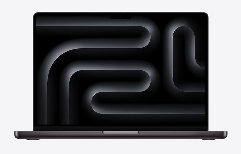 Apple's M4 MacBook Pro pictured against a white background