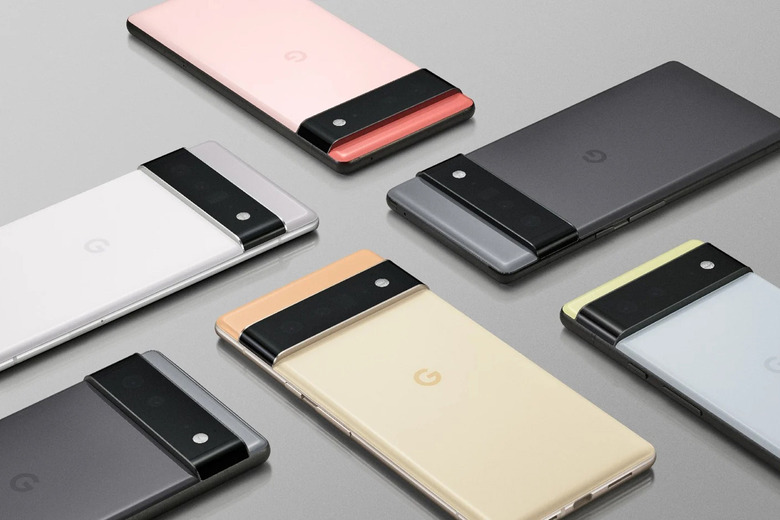 Google Pixel 6 and 6 Pro in multiple colors