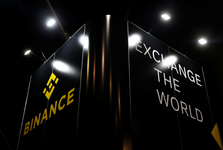 The logo of Binance is seen on their exhibition stand at the Delta Summit, Malta's official Blockchain and Digital Innovation event promoting cryptocurrency, in Ta' Qali, Malta October 3, 2019.   REUTERS/Darrin Zammit Lupi