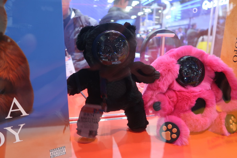 MÖFO in a glass case at CES.