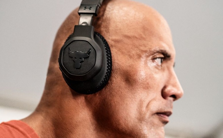 ヘッドホン Under Armour Project Rock Over-Ear The Rock's new Under Armour over-ear headphones pack ANC and a 45