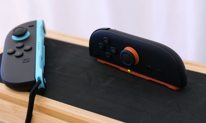 You can activate mouse mode for the Switch 2's Joy-Con simply by turning them on their side. 