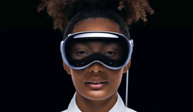 Apple's EyeSight feature on the Vision Pro headset.