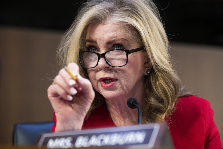 Sen. Marsha Blackburn during Tuesday's hearing