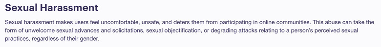 Twitch harassment policy Dec. 2020