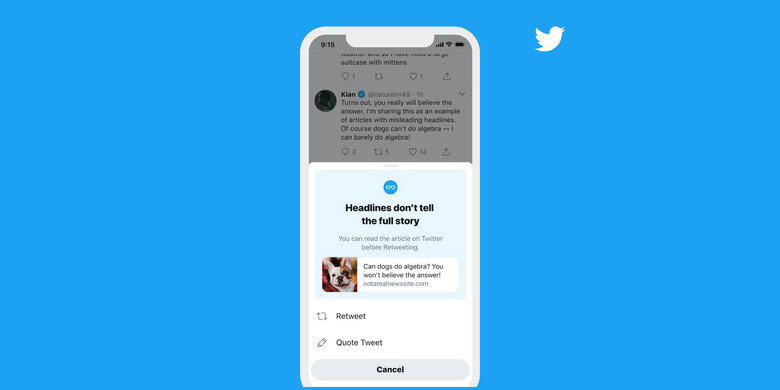 Twitter read before sharing ios