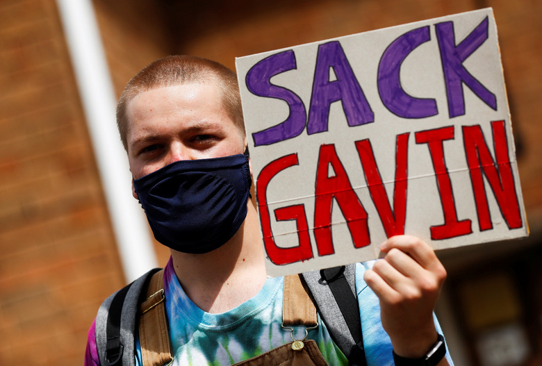 An A-level student calls for education secretary Gavin Williamson's resignation.