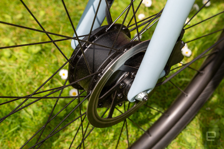 The updated motor is smaller and more powerful.