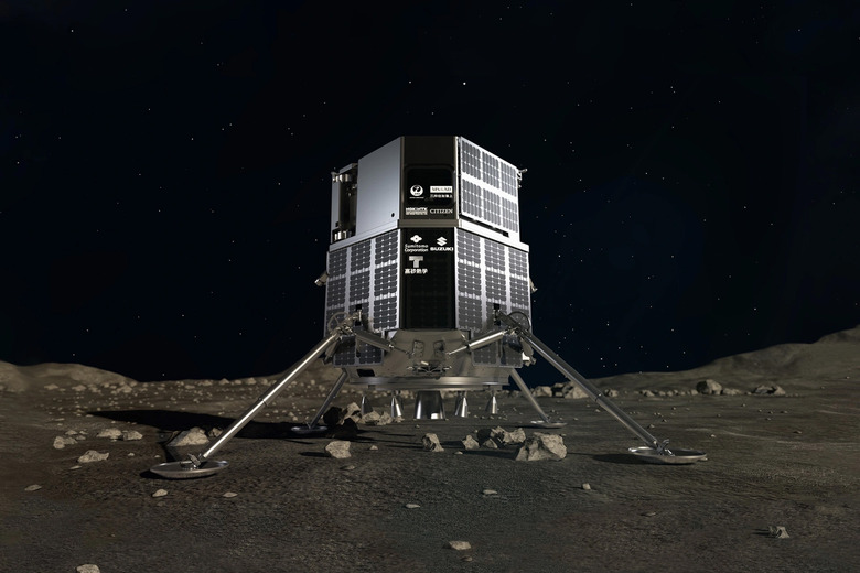 ispace Hakuto-R Moon landing render