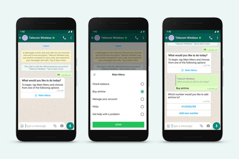 WhatsApp business chat at Facebook F8 Refresh