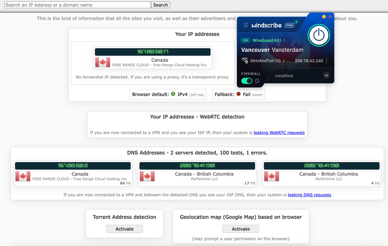 I couldn't find any holes in Windscribe's armor.