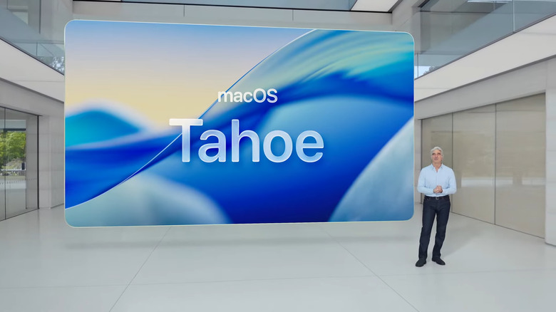 Craig Federighi just announced macOS Tahoe.