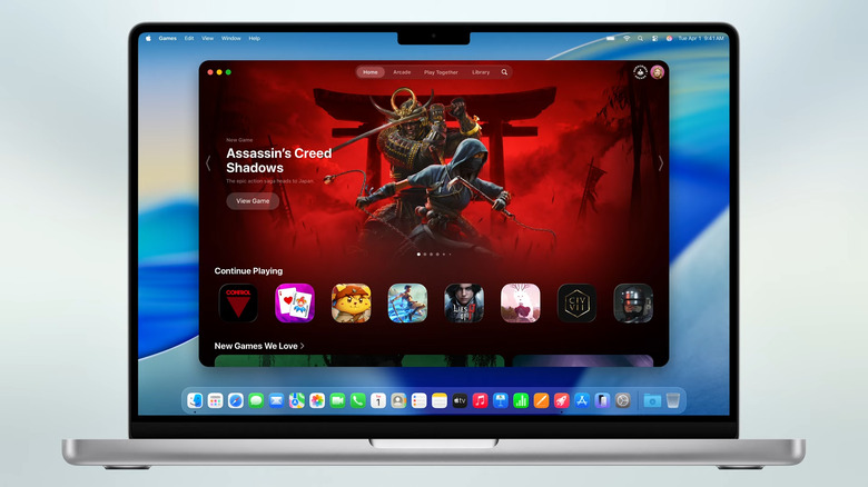 Games app on Mac.
