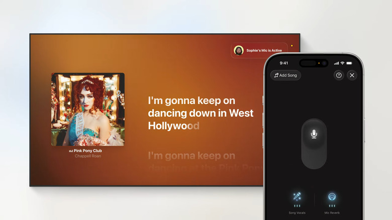 TvOS lets you use your iPhone as a mic for karaoke sessions.