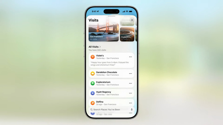 New Visited Places feature (you can delete them) is coming to the Maps app.
