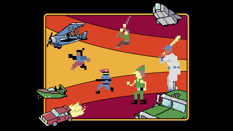 Collage of retro game characters and vehicles from the Xbox Retro Classics collection.