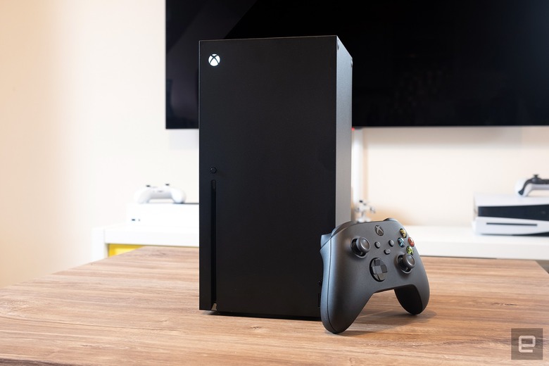 Microsoft Xbox Series X with Series S and PS5 in background