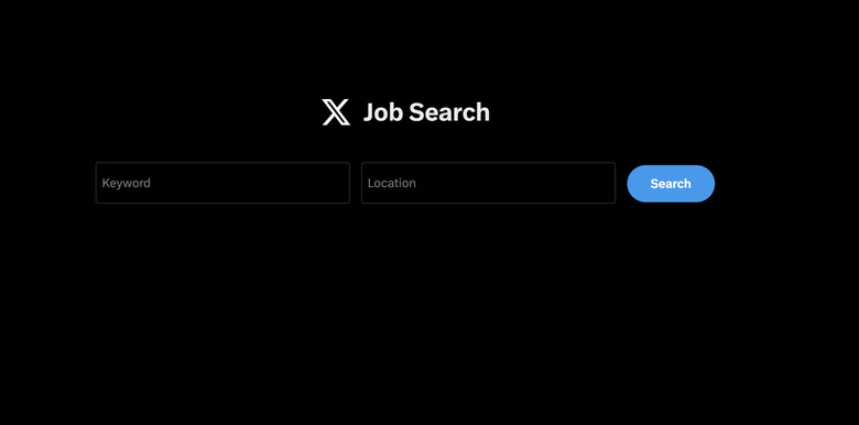 X's job search feature is live.