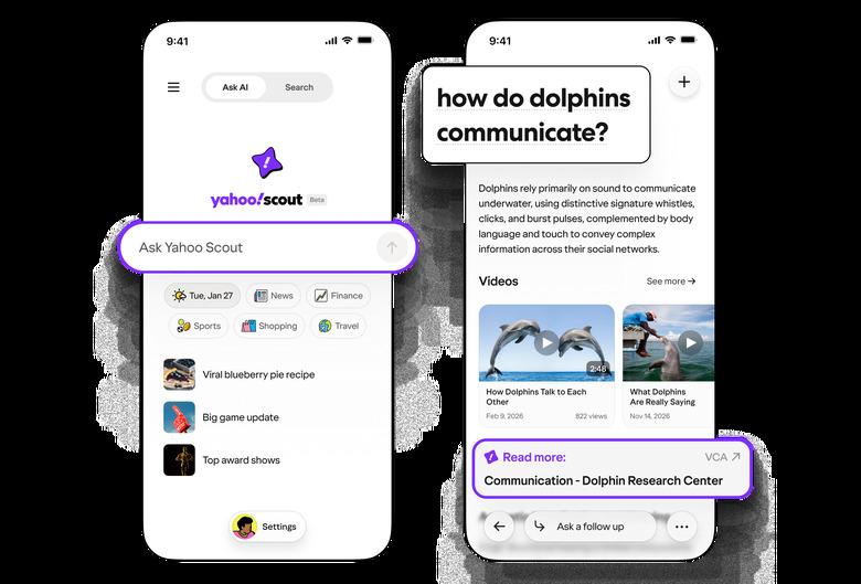 Yahoo Scout on mobile