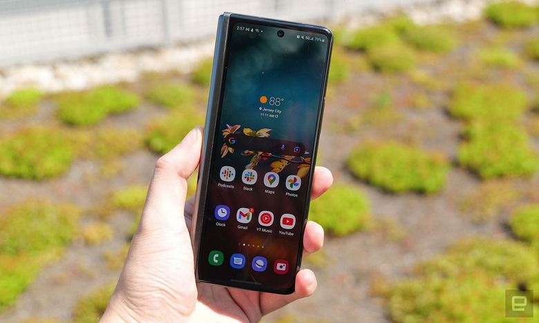 Aside from one scratch at the bottom (which I take sole blame for), my Galaxy Z Fold 3's exterior Cover Screen is still almost pristine.