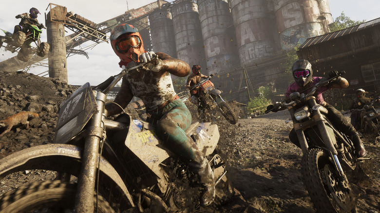 A dirt bike race in Grand Theft Auto 6