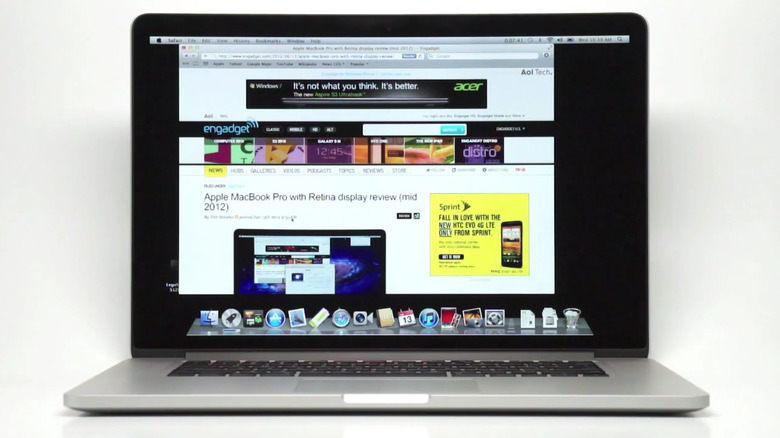 The 2012 MacBook Pro with Retina Display.
