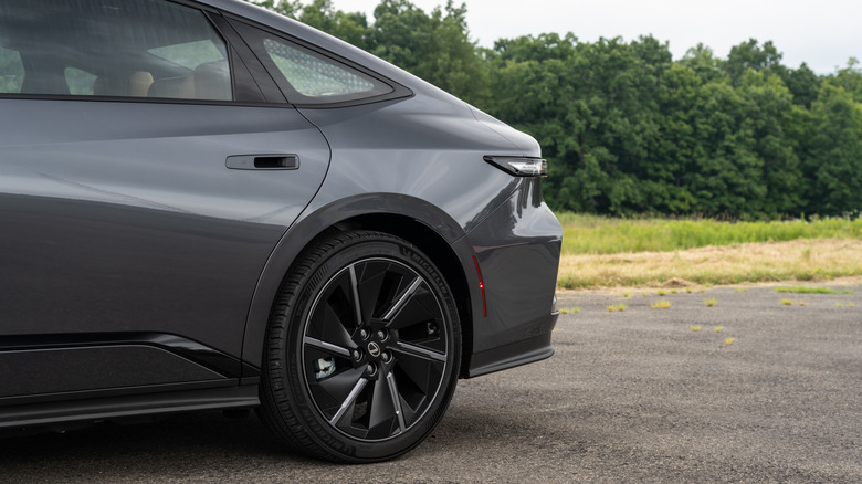 An aerodynamic shape helps make the most of the ES's limited EV architecture.