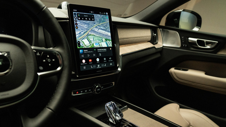 The bigger, 11.2-inch vertical display in the XC60.