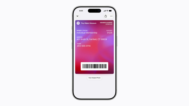 A custom Apple Wallet pass for a museum in Apple Wallet.