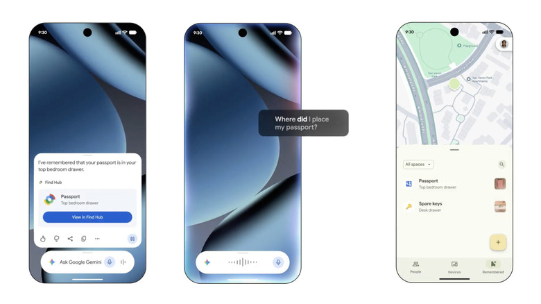 Screenshots of an Android phone screen