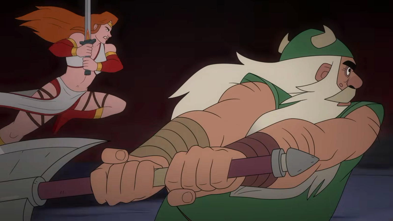A trailer for the Golden Axe animated series is full of self-referencing jokes