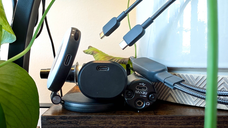 An assortment of USB-C equipped devices