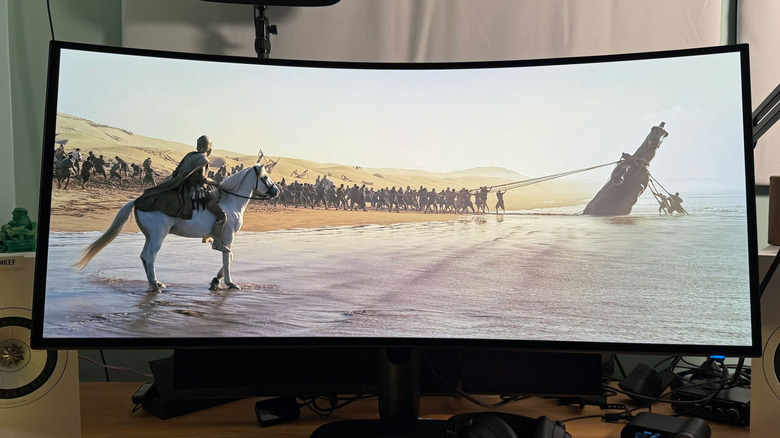 The Odyssey trailer on the Alienware 39 5K.