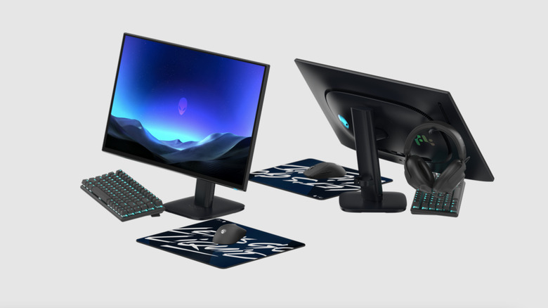 A monitor from the front and back.