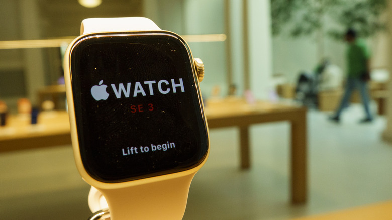 Apple Watch on display at Apple Store