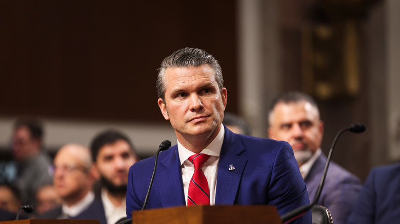 US Defense Secretary Pete Hegseth testifies before Congress.