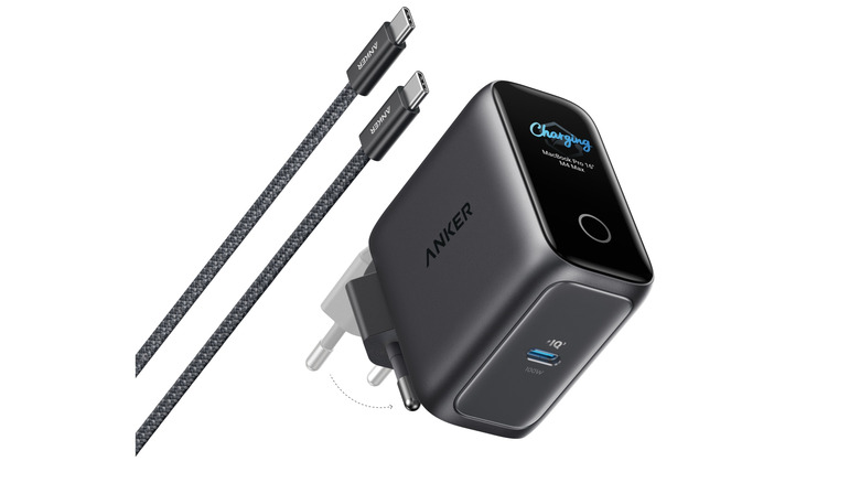 The Anker Laptop Charger Pro and its USB-C cable.