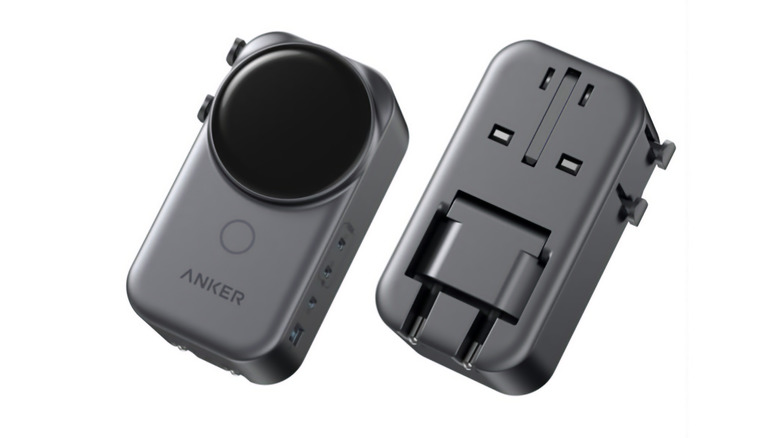 The front and back of Anker's new Nano Universal Charger.