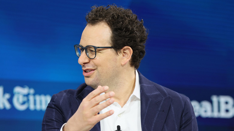 A man wearing glasses
