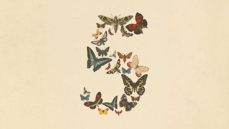 An illustration of butterflies Anthropic released alongside its new Fable model.
