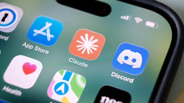 The icon for Claude as seen on an iPhone 17