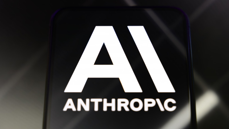 Anthropic logo on a smartphone screen