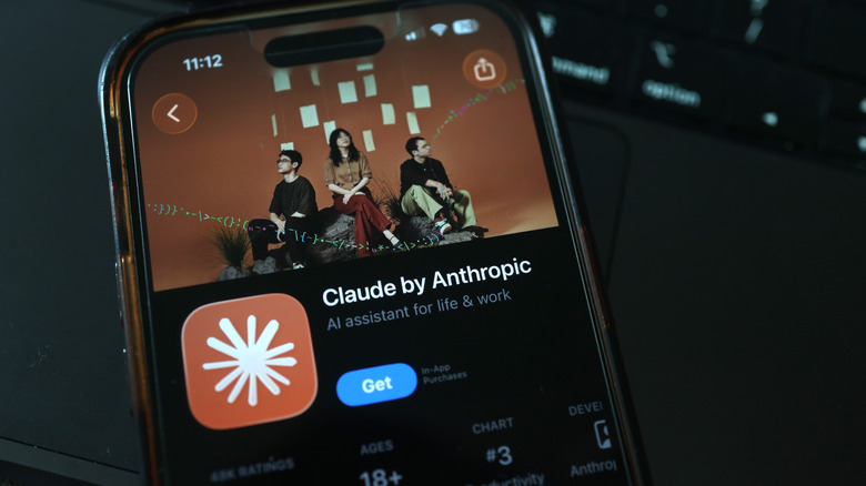 The Claude by Anthropic app is shown on a phone screen