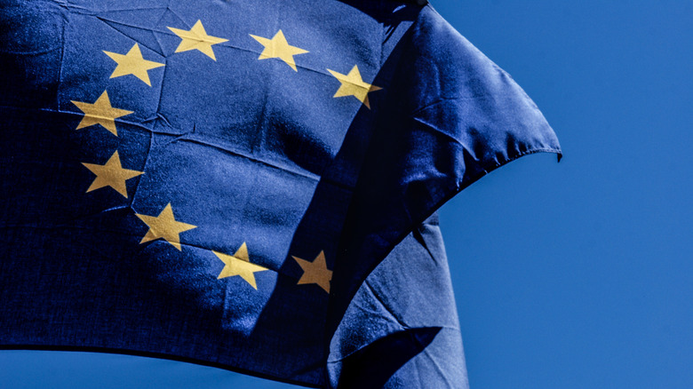 European union flag.