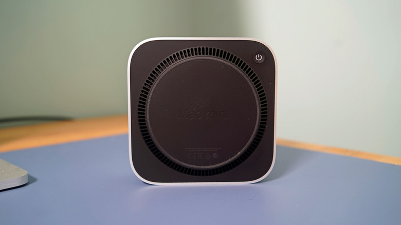 The underside of the Mac mini M6.