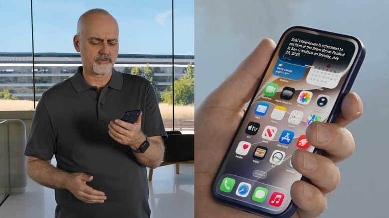 Siri AI pops out of the iPhone's Dynamics Island.